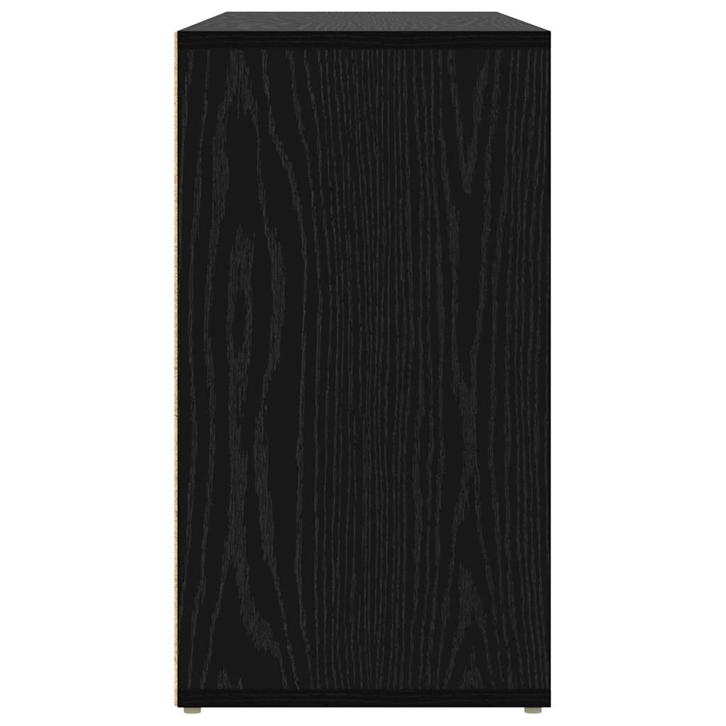 Schuhbank Schwarz Eichen-Optik 103 x 30 x 54.5 cm Holzwerkstoff